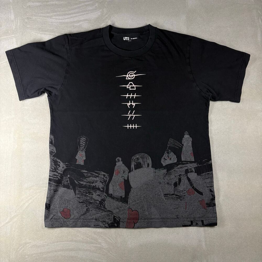 Uniqlo UT Archive Naruto Akatsuki Graphic T Shirt Black Men’s Large Anime Tee